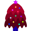 download Christmas Tree clipart image with 225 hue color