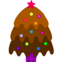 download Christmas Tree clipart image with 270 hue color