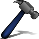 download Hammer clipart image with 180 hue color