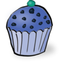 download Chocolate Chips Muffin clipart image with 180 hue color