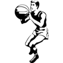 download Basketball Player clipart image with 315 hue color