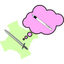 download Mighty Pen clipart image with 90 hue color