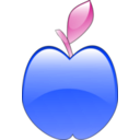 download Crystal Apple clipart image with 225 hue color