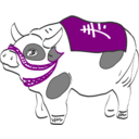 download Cow clipart image with 0 hue color