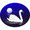 download Swan clipart image with 45 hue color