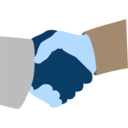 download Handshake 01 clipart image with 180 hue color