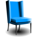 download Old Fashioned Armchair clipart image with 180 hue color