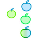 download Apple clipart image with 90 hue color