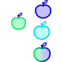 download Apple clipart image with 135 hue color