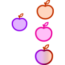 download Apple clipart image with 270 hue color