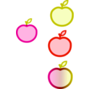 download Apple clipart image with 315 hue color