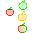 download Apple clipart image with 0 hue color