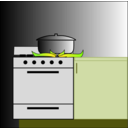 download Pot On Stove clipart image with 45 hue color