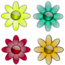 download Gloss Flowers 1 clipart image with 45 hue color