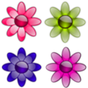 download Gloss Flowers 1 clipart image with 315 hue color