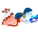 download Beauty And The Beast clipart image with 180 hue color