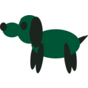 download Dog clipart image with 135 hue color