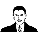 download Smiling Man 7 clipart image with 90 hue color