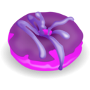 download Doughnut clipart image with 270 hue color