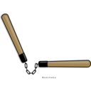 download Nunchaku clipart image with 180 hue color