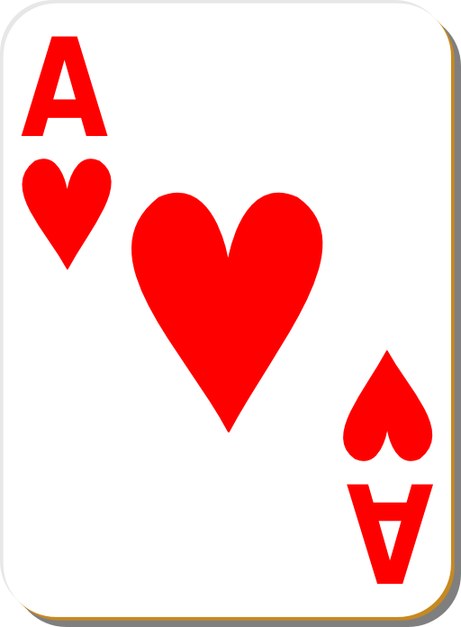 White Deck Ace Of Hearts