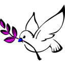 download Paloma clipart image with 180 hue color