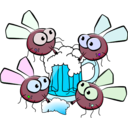 download Fly Drinking clipart image with 135 hue color