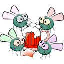 download Fly Drinking clipart image with 315 hue color
