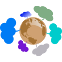 download Mapa De Redes clipart image with 180 hue color