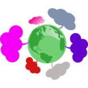 download Mapa De Redes clipart image with 270 hue color