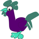 download Rooster clipart image with 135 hue color