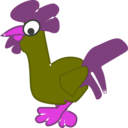 download Rooster clipart image with 270 hue color