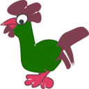 download Rooster clipart image with 315 hue color