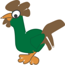 download Rooster clipart image with 0 hue color