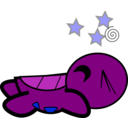download Turtle Stunned clipart image with 180 hue color