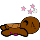 download Turtle Stunned clipart image with 270 hue color