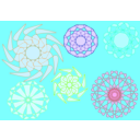 download Decorative Circles clipart image with 135 hue color