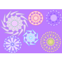 download Decorative Circles clipart image with 225 hue color