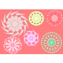 download Decorative Circles clipart image with 315 hue color