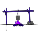 download Campfires And Cooking Cranes clipart image with 225 hue color