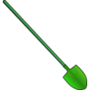 download Round Point Shovel clipart image with 90 hue color