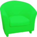 download Single Sofa clipart image with 90 hue color