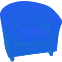 download Single Sofa clipart image with 180 hue color