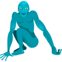 download A Friendly Alien clipart image with 90 hue color