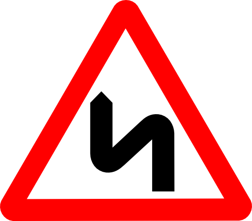 Roadsign Zigzag