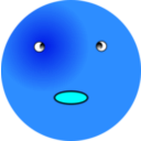 download Smiley Surprised clipart image with 180 hue color