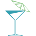 download Martini Glass clipart image with 180 hue color
