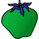 download Strawberry clipart image with 135 hue color