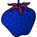 download Strawberry clipart image with 225 hue color