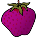 download Strawberry clipart image with 315 hue color